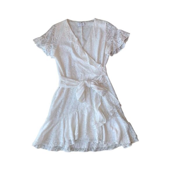 Tanya Taylor Silk Blend White Floral Bianka Dress - Picture 8 of 14